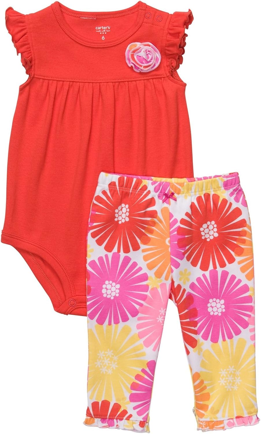 Carters Girls Newborn24 Months Floral Onesie Pants Set (3