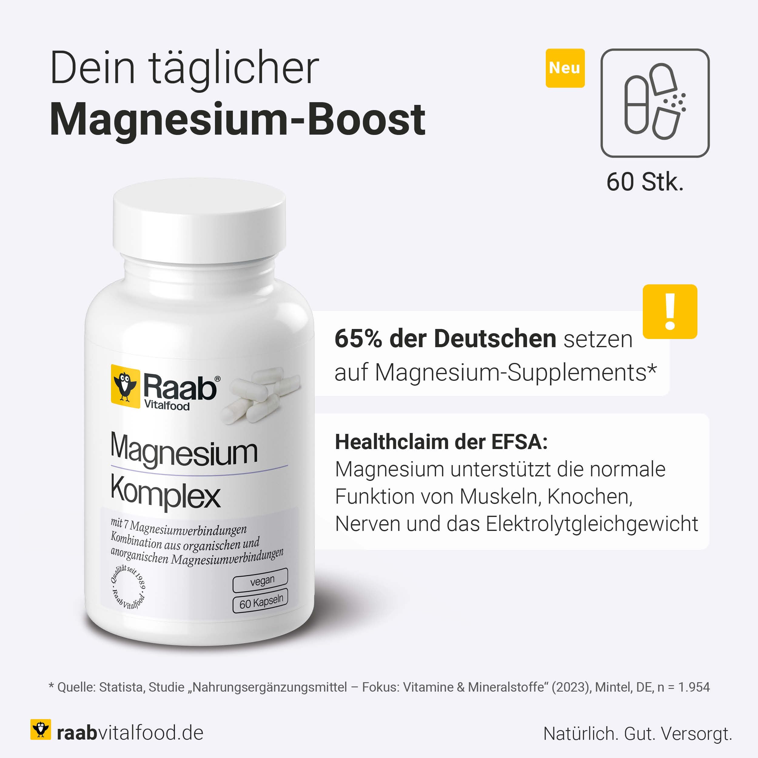 Magnesium Komplex 60 Kapseln à 937 mg 1 x 56,20 g 3