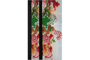 CAIKENY Christmas Gingerbread Cookies Refrigerator Door Handle Cover Fir Branches Winter Spices Kitchen Appliance Decor Handles Fridge Gloves Oven Doors Protector Stove Microwave Dishwasher Decor 2pc