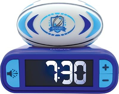 Lexibook Rugby Nightlight Alarm Clock RL800RG Blue