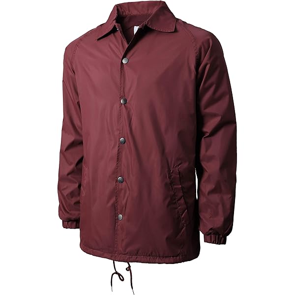 『TEN COACH JKT RED L』 Ma Croix Mens Coach Jacket Waterproof Windbreaker Active Athletic