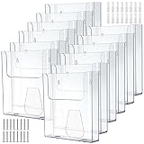 Ripeng 8 Pcs Brochure Holder 8.5 x 11 Inch Wall