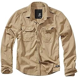 Brandit Men's Vintage Long Sleeve Shirt, with