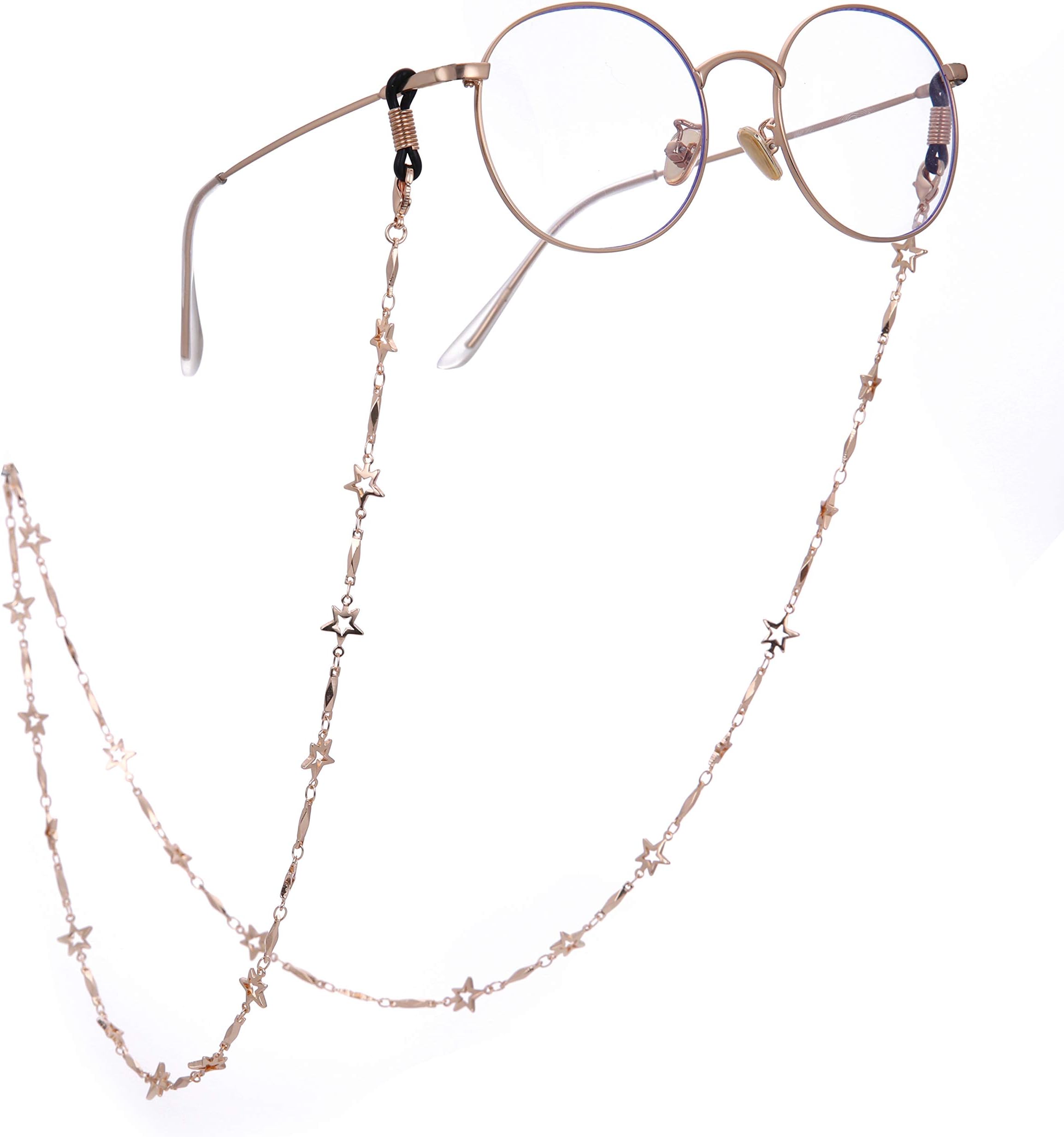 LIKGREATPentacle Glasses Chain for Women Mask Holder Sunglasses Chain Cords Eyewear Accessories