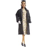 Barbie Inspiring Women Series Rosa Parks Collectible Doll, Wearing Fashion and Accessories, with Doll Stand and Certificate of Authenticity
