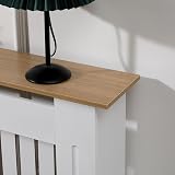 AVC Designs Extra Large Radiator Cover White Oak Modern Vertical Slats view 6