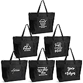 Paterr 6 Pcs Employee Appreciation Gift Thank You Tote Bags Vet Tech Medical Assistant Custodian Gifts for Coworkers