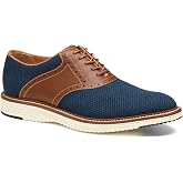Johnston &amp; Murphy Upton Knit Saddle Lace Up Dress Casual Shoe