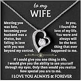 Momavo Jewelry To My Wife - The Best Thing That Ever Happened To Me, Forever Love Necklace, Gift for Her, Romantic Christmas Birthday Valentine Gift