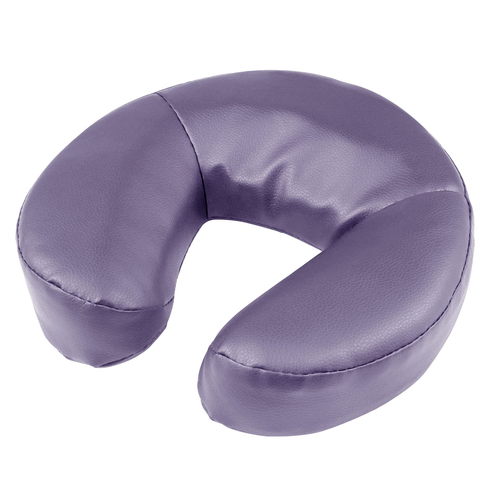 Kalolary Massage Face Cradle Cushion for Massage Tables, Universal Crescent Headrest Face Rest Neck Head Cushion Pillow for Massage Chairs Spa bed（Purple）