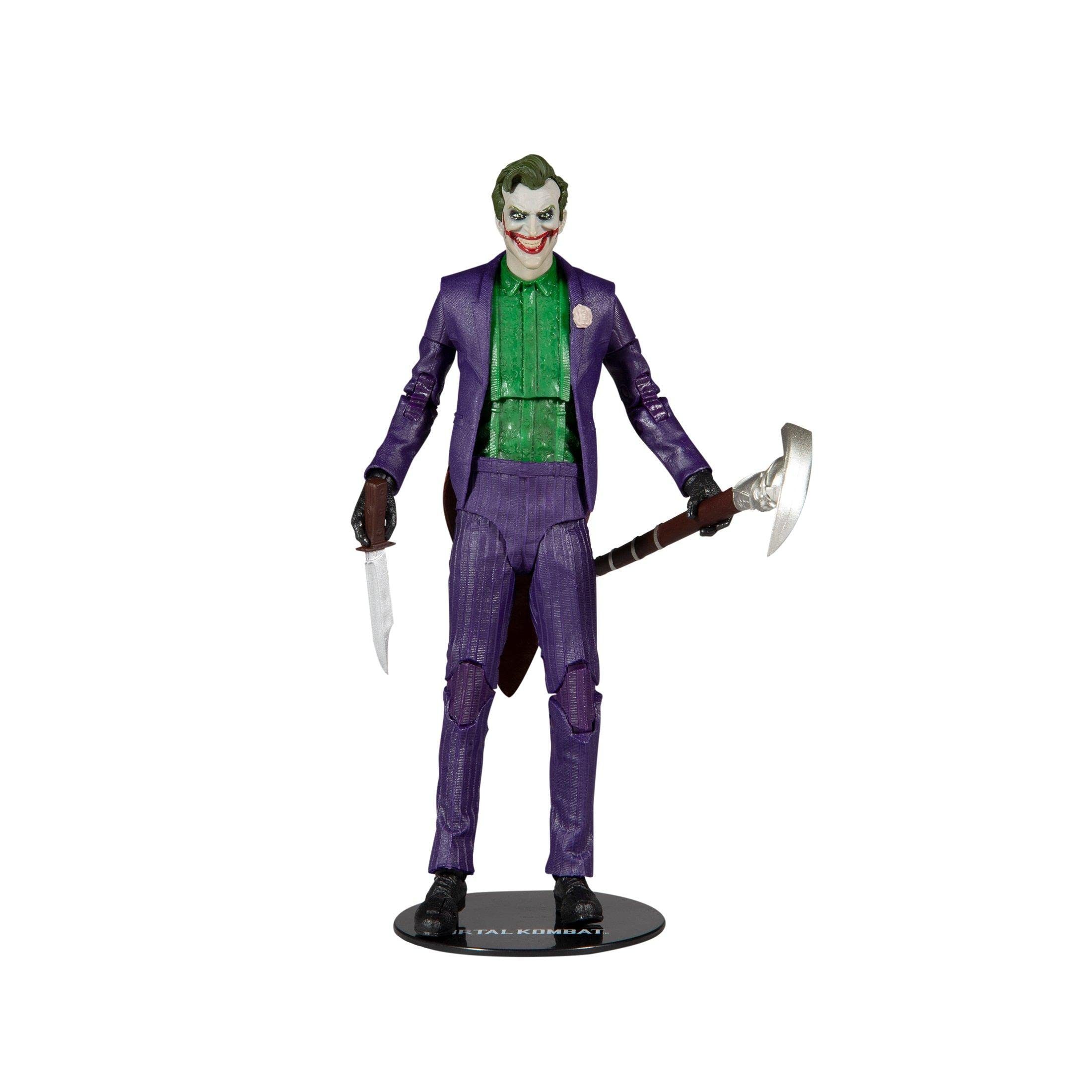 McFarlane Toys, 7-inch The Joker Mortal Kombat 11 Figure with 22 Moving Parts, Collectible Mortal Kombat Figure with collectors stand base – Ages 14+