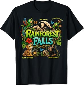 Rainforest Falls VBS 2026 Bible Christian Men Women Kids T-Shirt