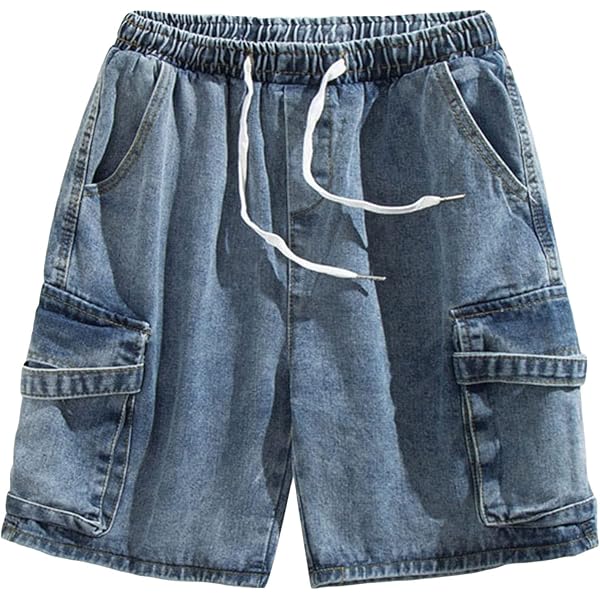 Y2K Denim Shorts Spider Printed Summer Loose Casual Jeans