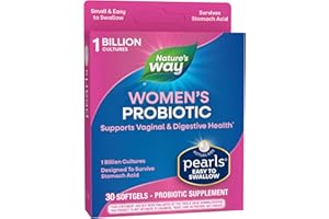 Nature's Way Women's Probiotic Pearls, Supports Vaginal and Digestive Health*, 1 Billion Live Cultures, No Refrigeration Required, 30 Softgels (Packaging May Vary)