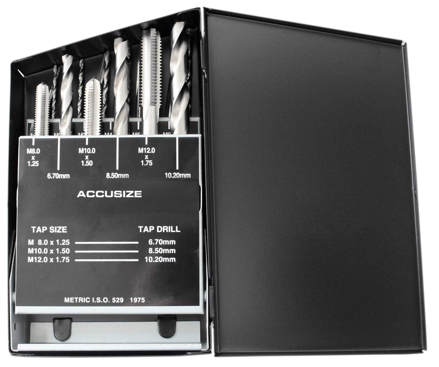 Accusize Industrial Tools 18 Pc Hss Tap and Drill Set, Metric, 0001-0052: Industrial & Scientific
