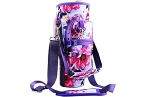 MLKSI Cup Holder with Strap for Stanley 40oz Cup, Water Bottle Holder with Strap with Adjustable Shoulder Strap for Stanley Tumbler Accessories Stanley Cup Accessories 40 oz