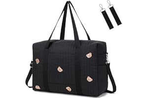 LORADI Diaper Bag Tote with Insulated Pockets and Stroller Hooks for Travel