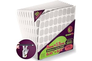 GreenFix Clear Adhesive Dots 500PCs - Double Sided Sticky Dots Removable - Sticky Tack for Collectibles & Figurines, Arts & Crafts, Home Decor - Sticky Gel Self Adhesive Glue Dots