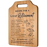 Milcier Retirement Gift for Woman, Unique Happy Retirement Cutting Board for Men 2025, Gift for Retired Women, Coworkers, Best Retirement Gifts for Women