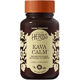 Herbs Etc. Kava Calm Softgels, Organic, Gluten-Free, 60 Count, 60 Servings | Herbal Supplement with Soothing Kava Root, Chamomile, and Milky Oats for Calm Energy and Natural Relaxation Support, Organic