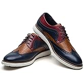 Meijiana Men's Oxford Shoes - Blue - Casual Dress Shoes