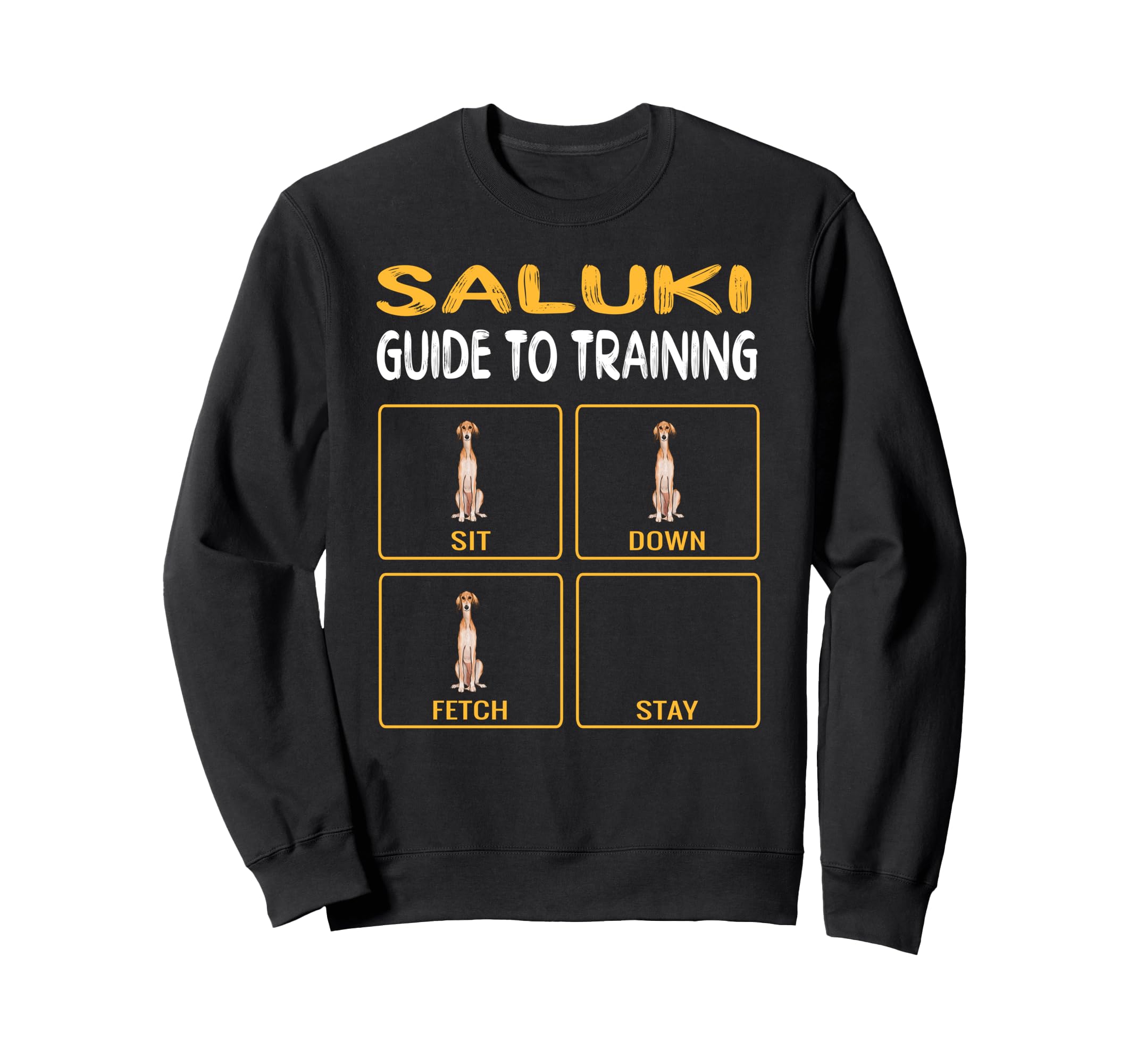 Funny Saluki Guide To Training Dog Obedience Sweatshirt