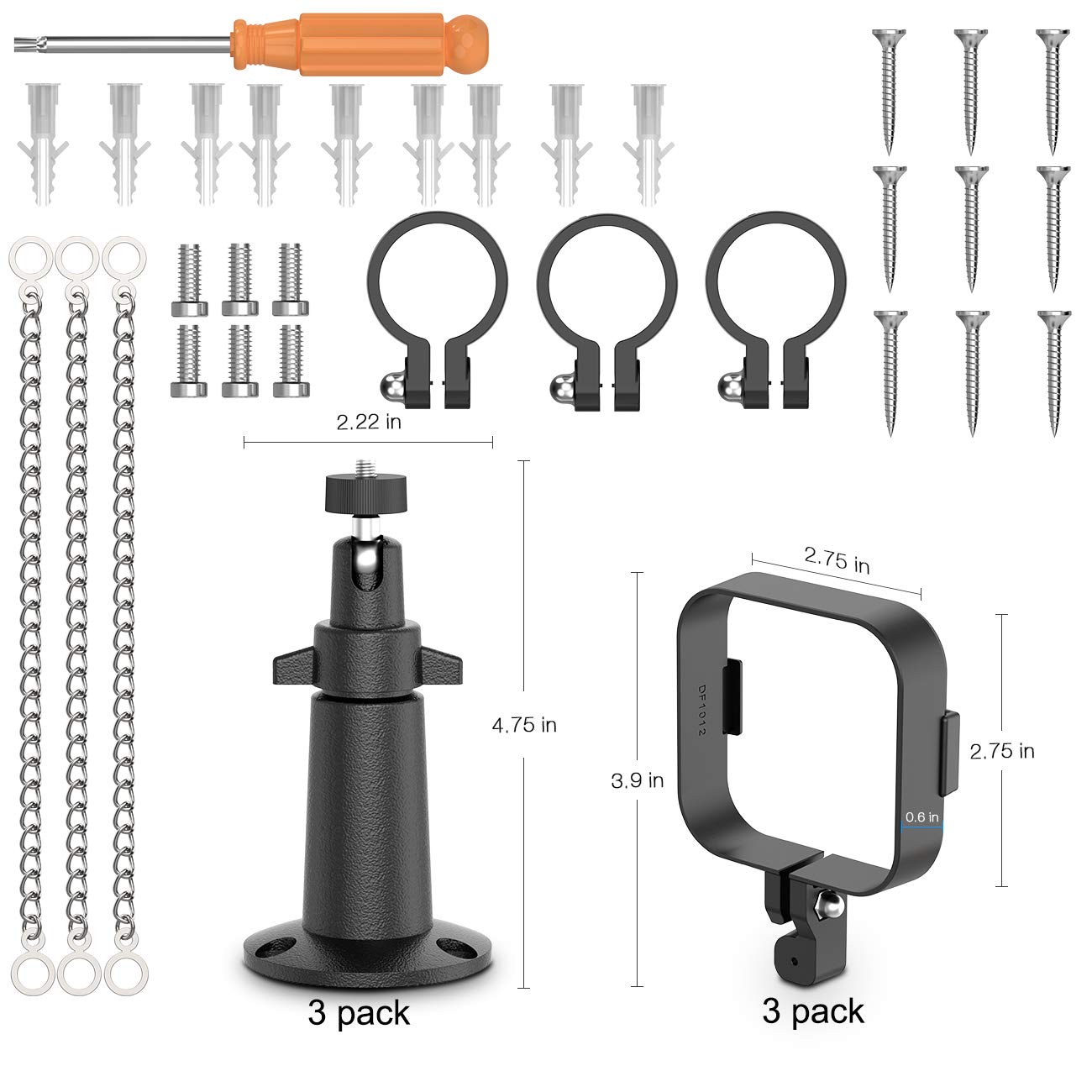 AntiTheft Security Chain compatible with BLINK XT wall mount Outdoor