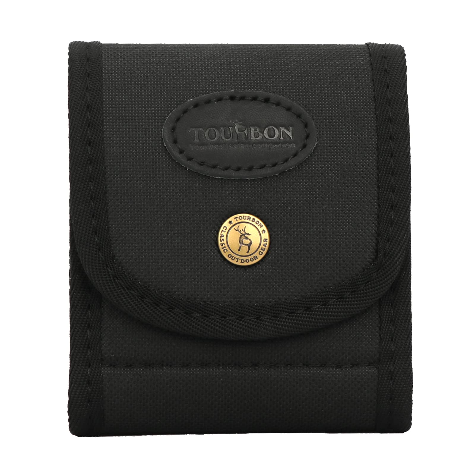 TOURBON Black Nylon Rifle Cartridge Holder With Belt Loop Ammo Wallet fits 30-06, 308WIN etc
