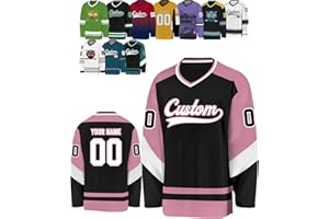 Custom Hockey Jersey Practice Jerseys Printed Name Number Personalized Sport Hockey Uniform for Men/Women/Youth