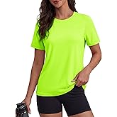 MAGCOMSEN Women's Short Sleeve Shirt UPF 80+ Sun Protection T-Shirts Quick Dry Workout Gym Running Tops