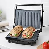 Quest Deluxe Health Grill Panini Press Marble Coating Auto Temp Control view 7