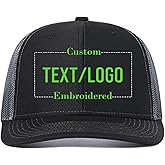 Vupouma® Custom Trucker Hat Add Your Own Text or Logo | Personalized Trucker Cap | Embroidered Hat for Men Women Baseball Hat