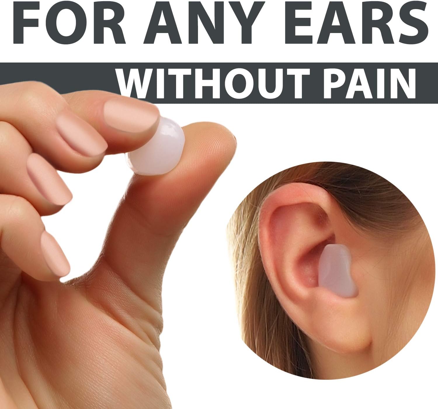 PQ Wax Ear Plugs for Sleep - 12 Silicon Wax Earplugs for Sleeping and Swimming - Gel Ear Plugs for Noise Cancelling & Ear Protection - Sleeping Earplugs with Sound Blocking Level of 32 Db (12-Pillows): Health & Personal Care