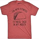 Mens Fitness Taco Funny Gym T Shirt Humorous Cinco De Mayo Mexican Food Tee for Guys