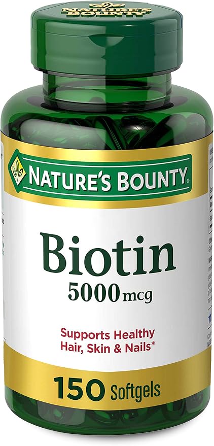 Nature's bounty biotin 5000mcg Soft Gel - 150 ct (074312296192)