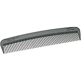 Chicago Comb Model 3 Carbon Fibre, Anti-static, 14 centimeters (5.5 inches) long, Fine-tooth, Pocket, Travel, EDC comb, Finer