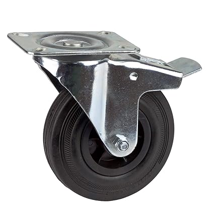 Rueda giratoria con frenos y el cambio de plástico llantas de ...