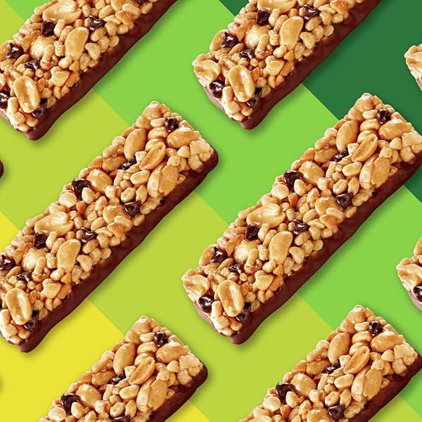 NATURE VALLEY BREAKFAST BARS, PROTEIN GRANOLA BARS, PEANUT BUTTER DARK CHOCOLATE, CHEWY, GLUTEN-FREE, INDIVIDUALLY WRAPPED, ON-THE-GO, NO ARTIFICIAL FLAVORS OR HIGH FRUCTOSE CORN SYRUP, 15-COUNT BOX
