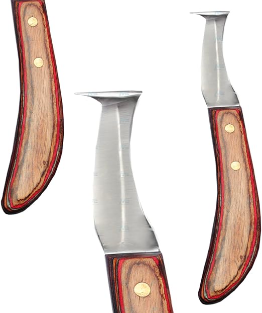 Hoof Knife Horse EQUINE Frog Trimming LEFT EDGE BLADE Tool For Cutting Cleaning Equestrian