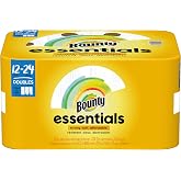 Bounty Essentials Select-A-Size Paper Towels, White, 12 Double Rolls = 24 Regular Rolls, 12 Count