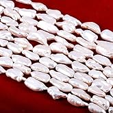 Baroque Pearl Beads Natural Irregular Cultured Freshwater Pearl Loose Bead for DIY Women Pendants Earrings Jewelry Making 14.2 inch