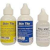 Skin Tite 4 Oz and Thivex 1 Oz Kit, Silicone Adhesive and Appliance Builder | For Special Effects