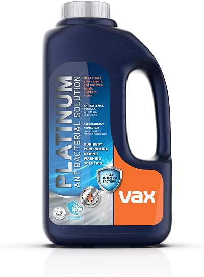 Vax Platinum Antibacterial 1.5L Carpet Cleaner Solution Citrus Burst