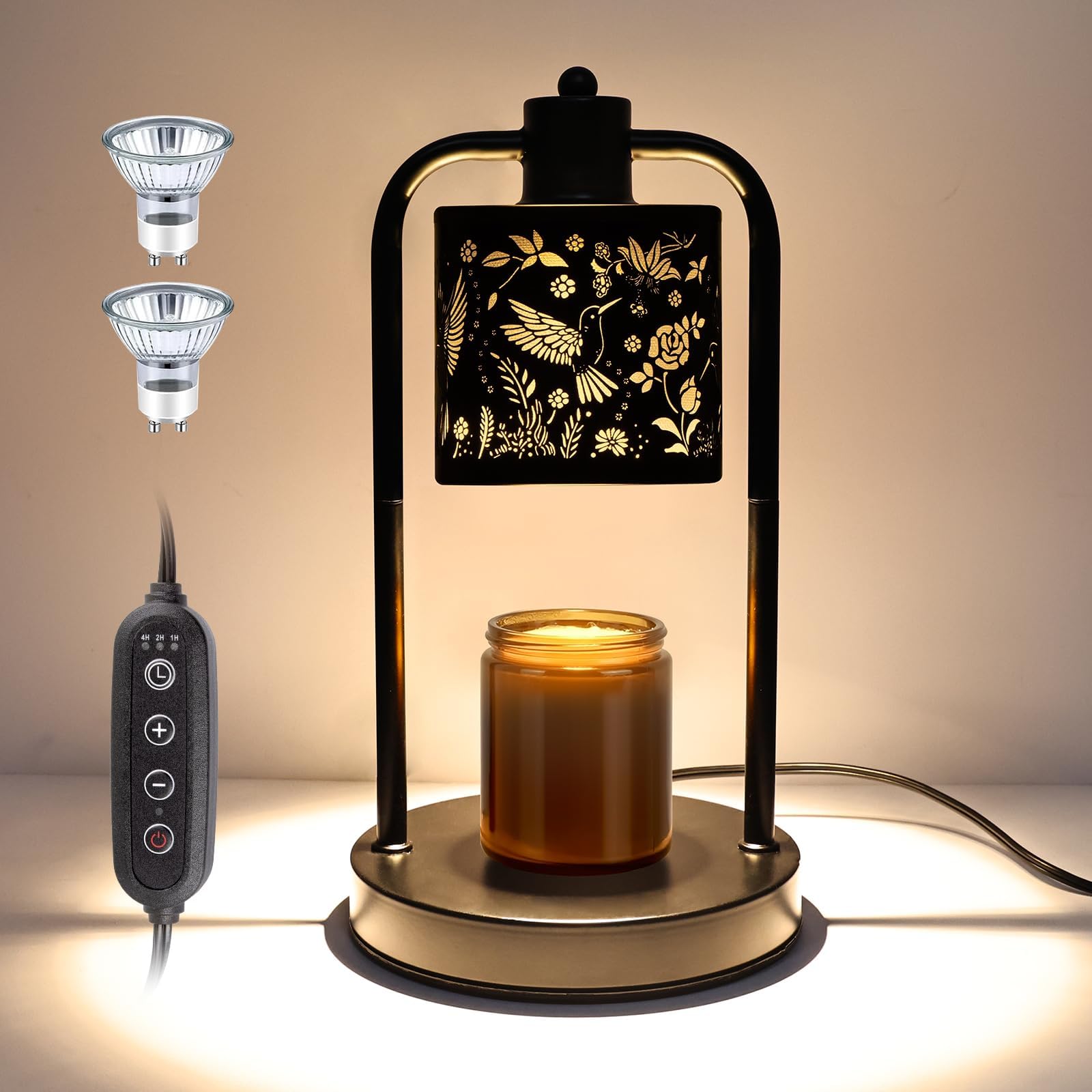 Photo 1 of FullyCare Candle Warmer Lamp Electric with Timer: Wax Melts for Warmer Yankee Candles Large - Dimmable Candle Warmer for Birthday Christmas Gift Bedroom Home Decor
