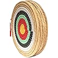 AUVIM Archery Targets for Backyard Hand-Made Straw Archery Target for Recurve Bow Compound Bow or Longbow 20 Inches Traditional Bow Arrow Target for Kids Youth Adult Archery Hunting Practice