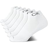 Calvin Klein Boys Quarter Socks - 6 Pack Comfort Stretch Cushioned Performance Athletic Ankle Socks for Boys