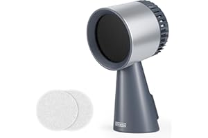 Empava Portable Range Hood for Cooking, 3-Speed Desktop Kitchen Exhaust Fan for Indoor BBQ, Hot Pot and RV, Detachable Filter and Oil Cup, Grey