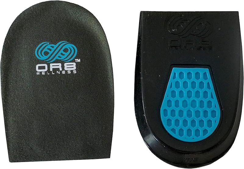 OR8 Wellness Gel Heel Shock Pad Insert for Plantar Fasciitis Large 7-11