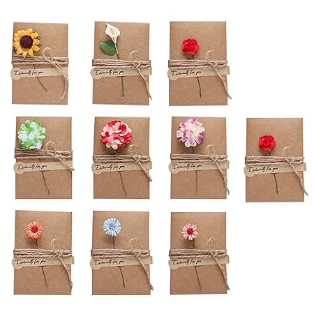 Beetest 10pcs Stili Assortiti Fai Da Te Carta Kraft