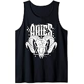 Blackcraft Zodiac Signs Aries Skull Constellation Fire Witch Tank Top